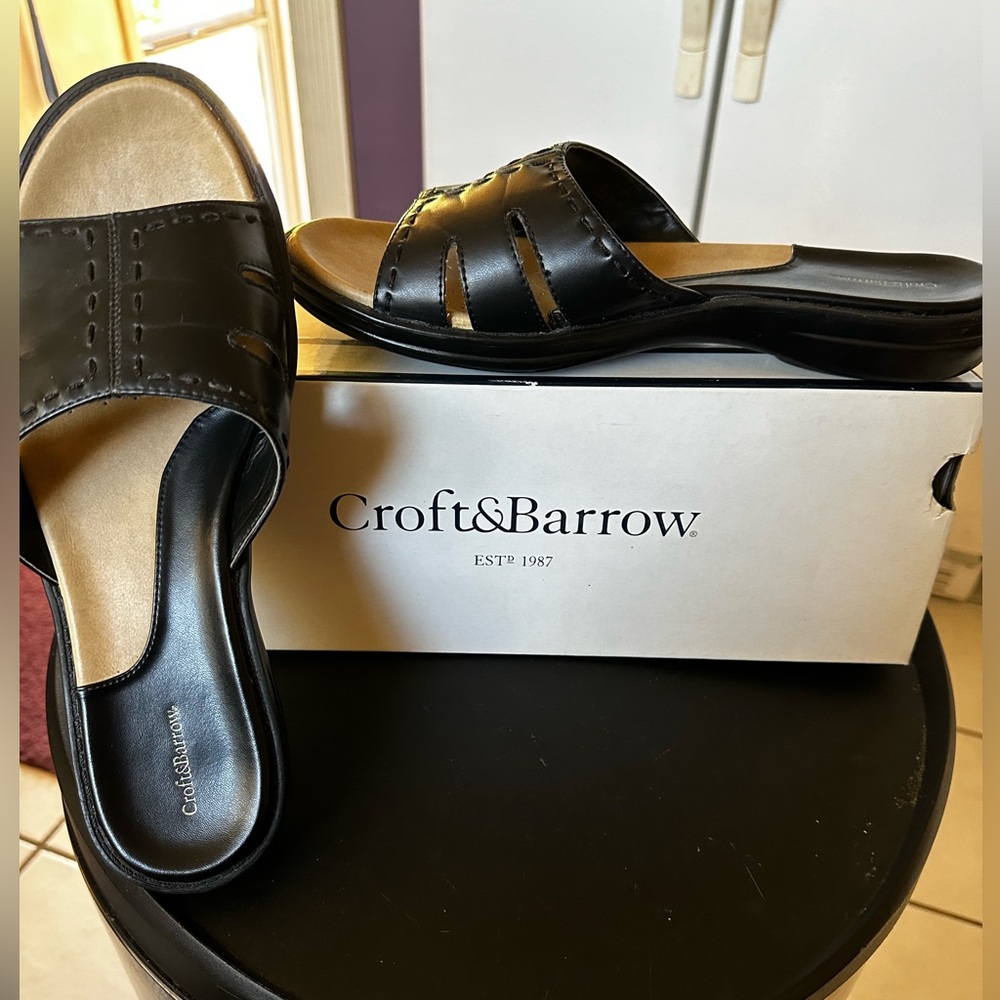 Women’s sandals size 9 1/2 worn once w/box